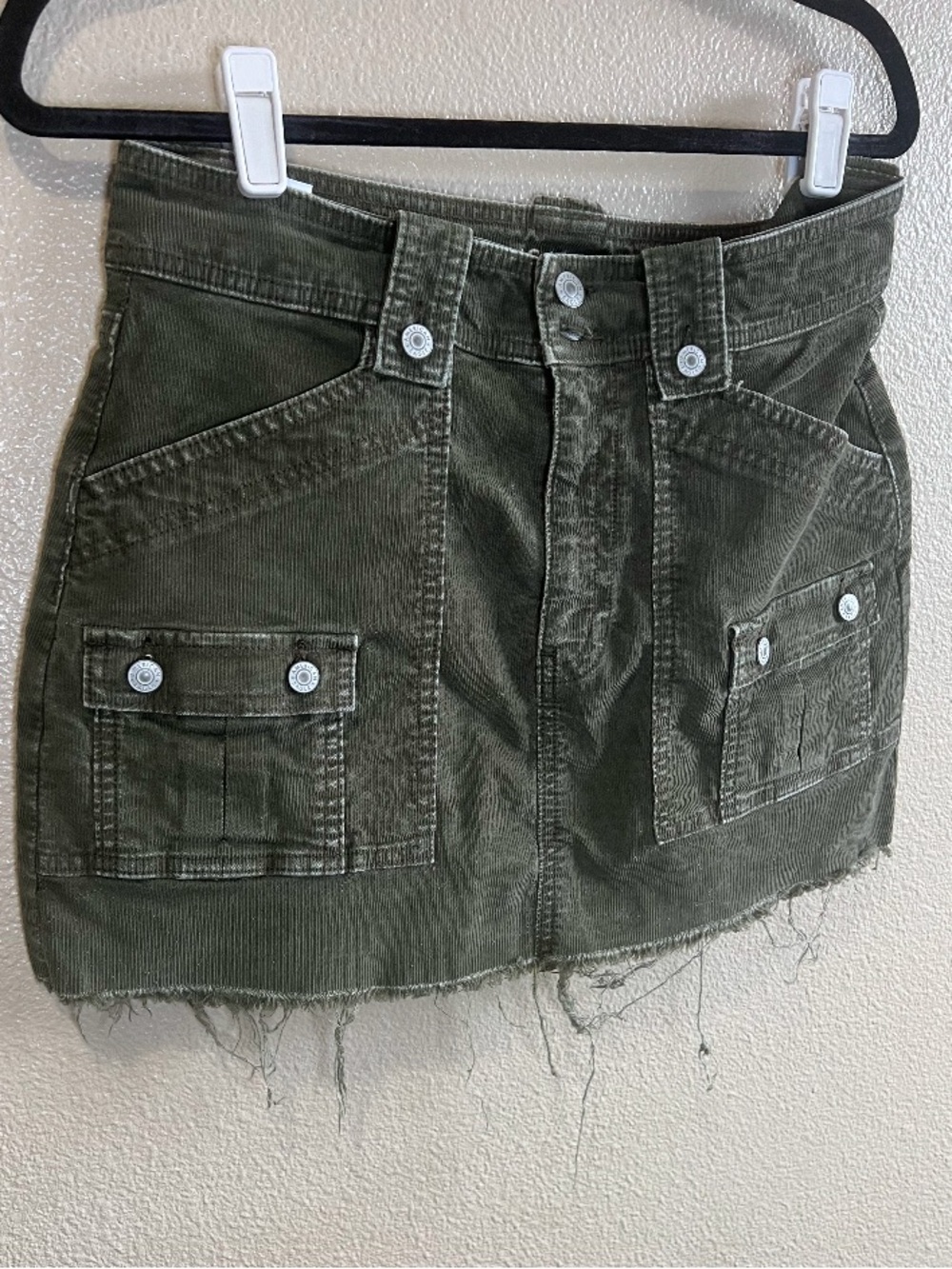 American eagle‎ Olive Green Mini Skirt summer size 8 stretch